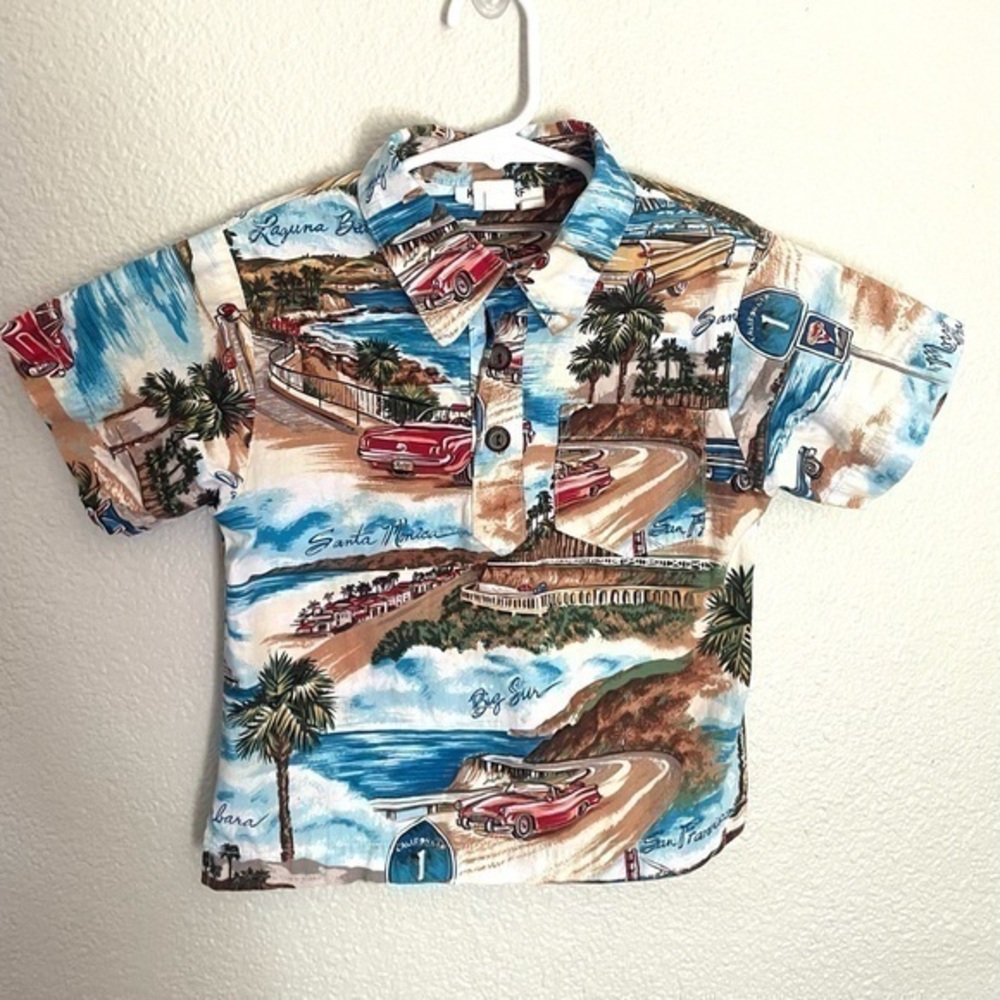 KEIKI SURF toddler vintage Hawaiian shirt size 3
